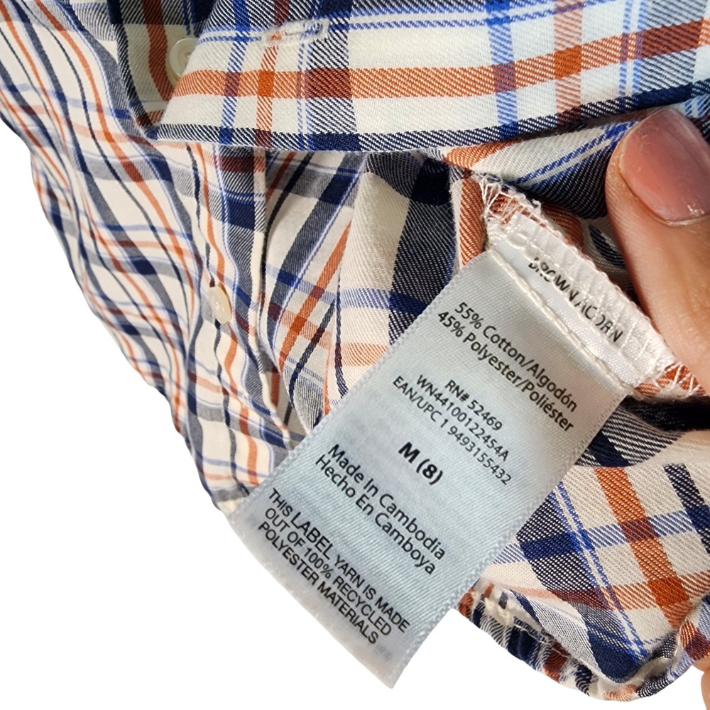 Wonder Nation Kids Plaid Button Down Shirt Long Sleeve Size M 8‎ - Picture 5 of 5